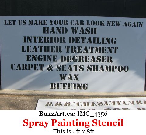 Custom Spray Painting Stencil Logo Stencil Wall Stencil Pattern Stencil  Commercial Stencil .01 10mil Thick Stencil -  Canada